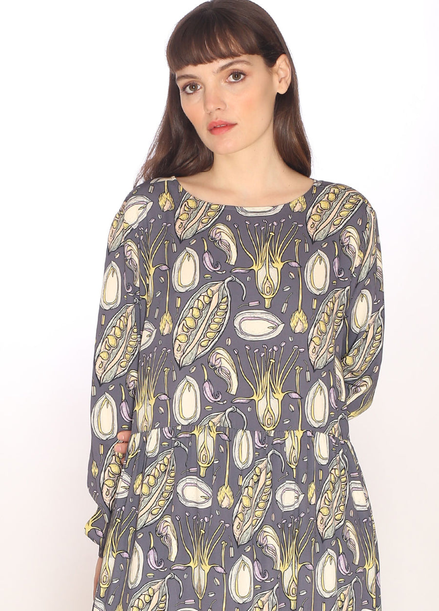 110132_SEEDS PRINT LONG DRESS