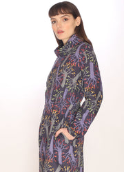 110146_TREES POLO NECK DRESS