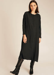 WIDE LONG DRESS BLACK