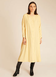 WIDE LONG DRESS YELLOW