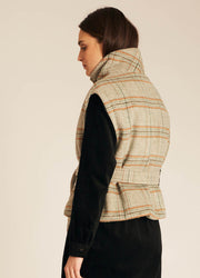 WINTER SQUARES WAISCOAT GREEN