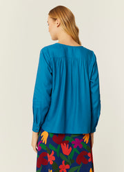 BLUSA ECOVERO AZUL
