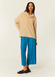 PANTALON ANCHO ECOVERO AZUL