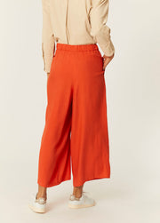 PANTALON ANCHO ECOVERO ROJO