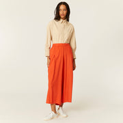 PANTALON ANCHO ECOVERO ROJO