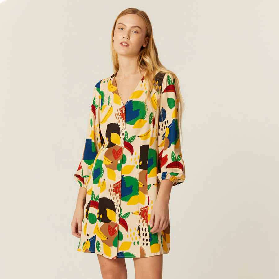 VESTIDO CORTO FRUITY FALL