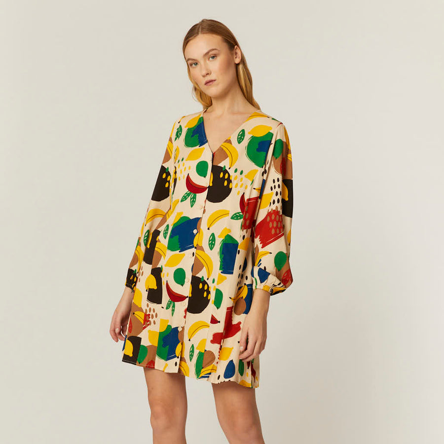 VESTIDO CORTO FRUITY FALL