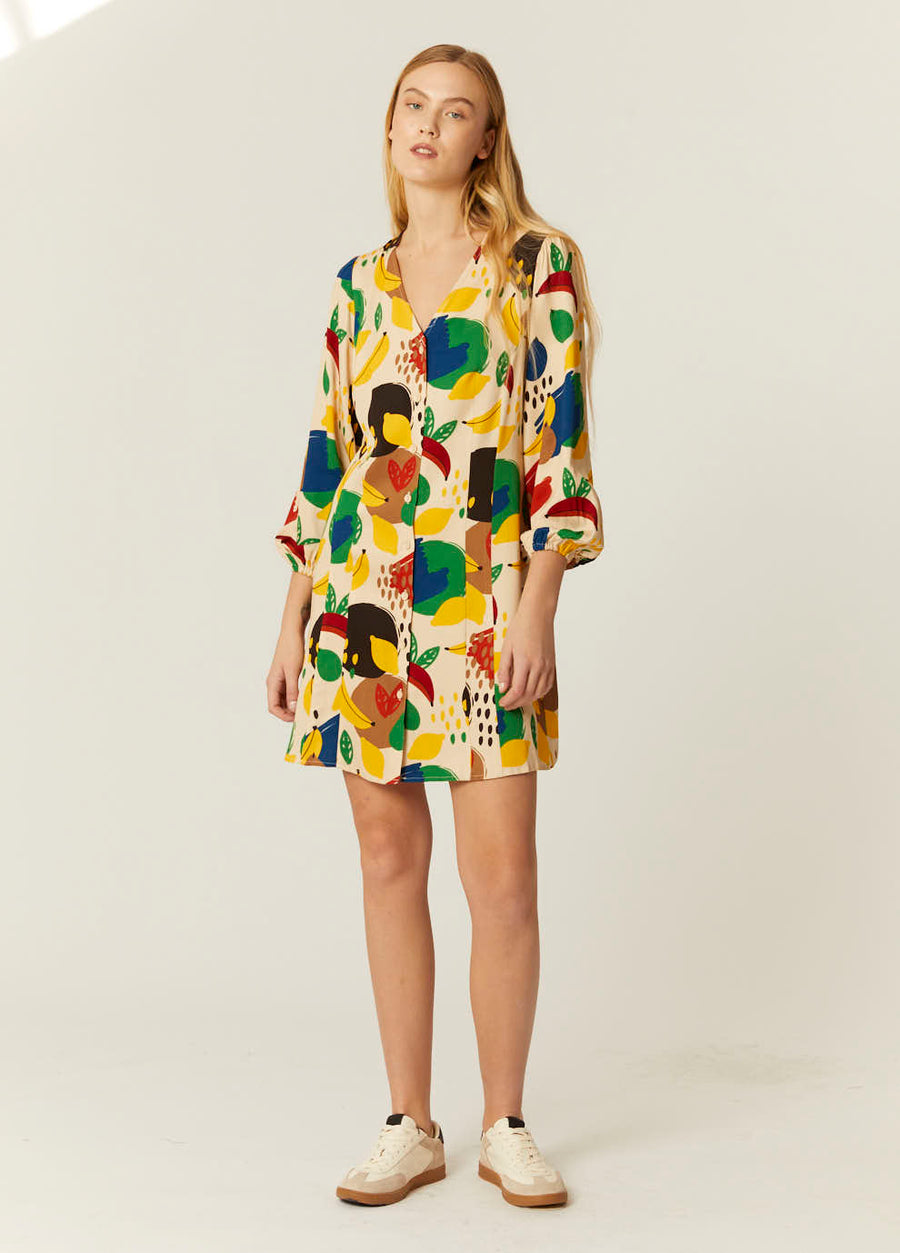 VESTIDO CORTO FRUITY FALL