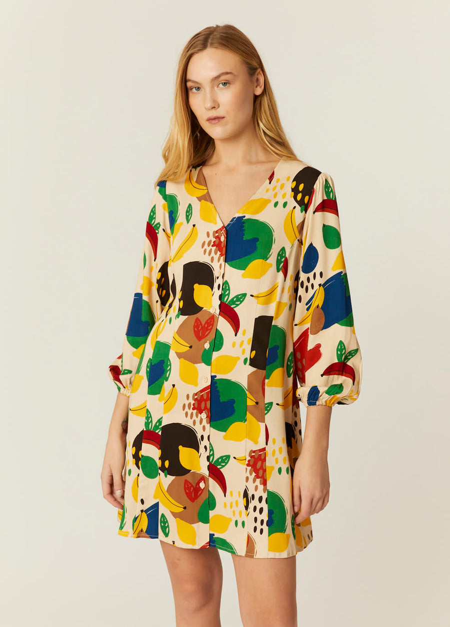 VESTIDO CORTO FRUITY FALL