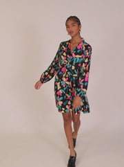 PETAL DRESS WITH RUFFLE