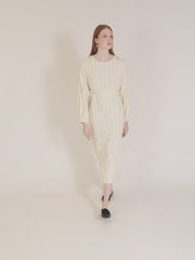 Vestido punto microrayas