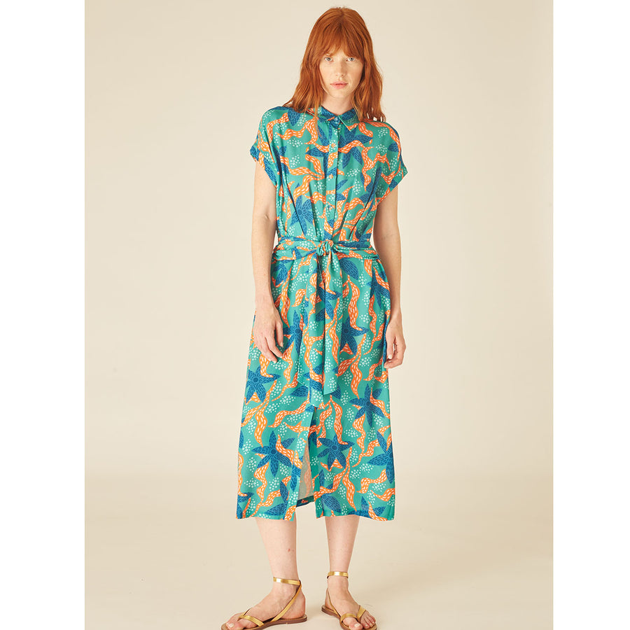 VESTIDO CAMISERO SEA FLOWERS