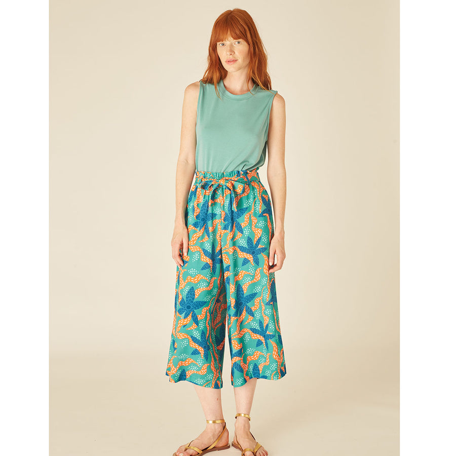 PANTALONE CULOTTE FIORI DI MARE