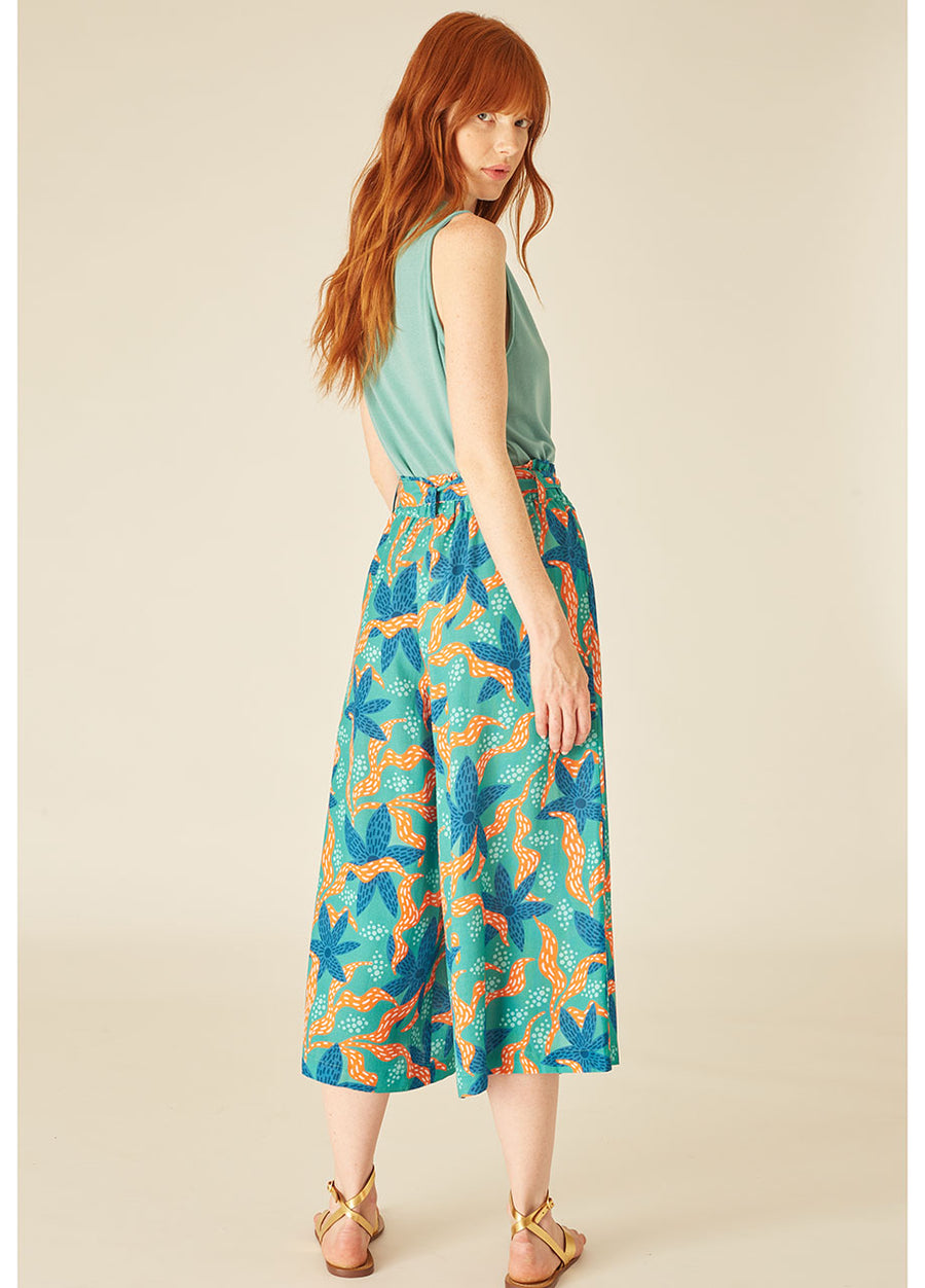 PANTALONE CULOTTE FIORI DI MARE