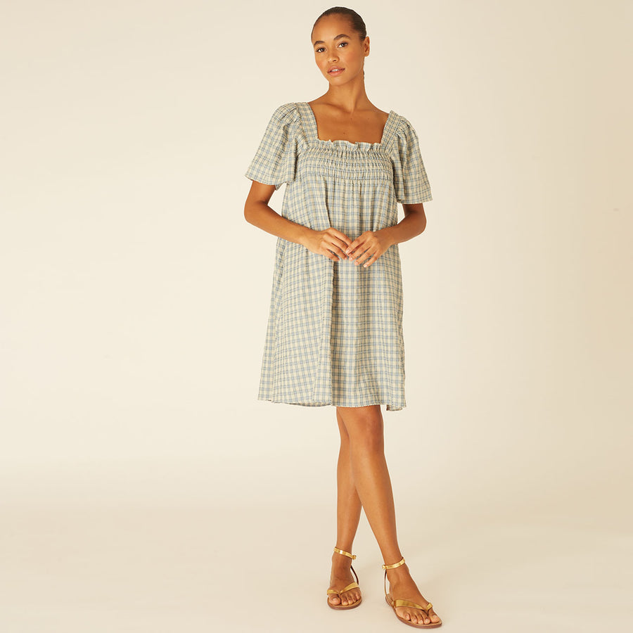 SQUARES DRESS GREEN