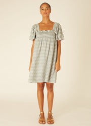 SQUARES DRESS GREEN