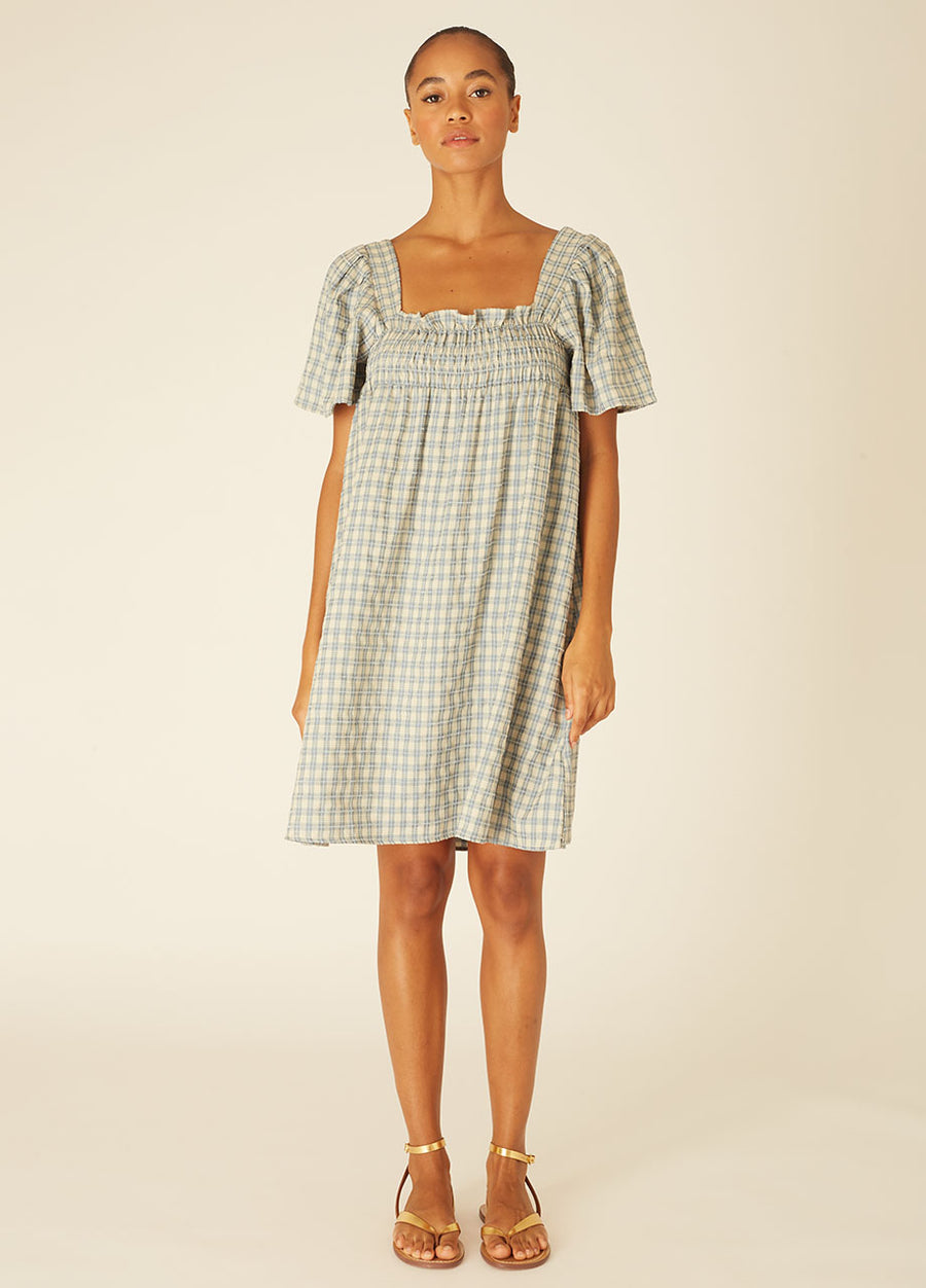 SQUARES DRESS GREEN