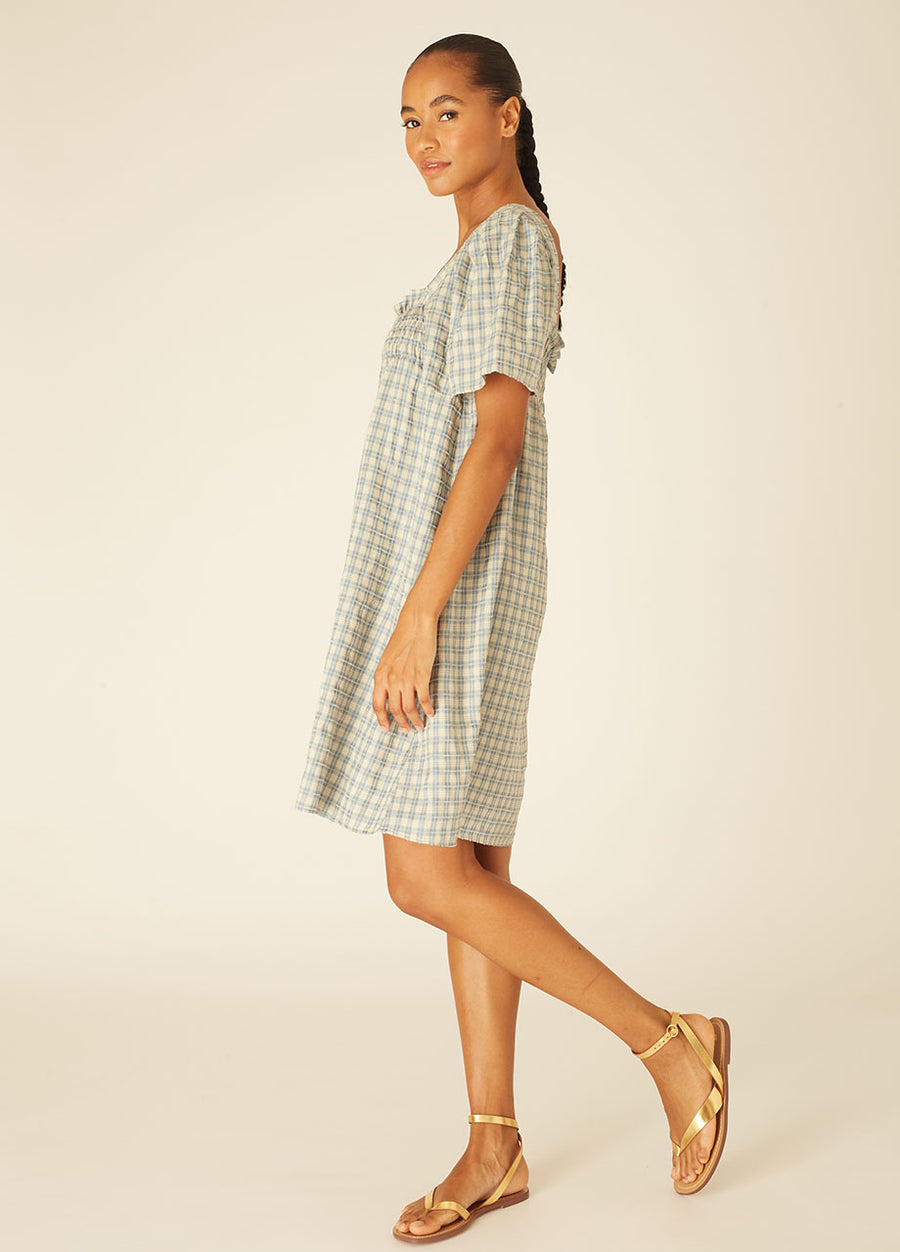 SQUARES DRESS GREEN