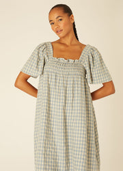 SQUARES DRESS GREEN