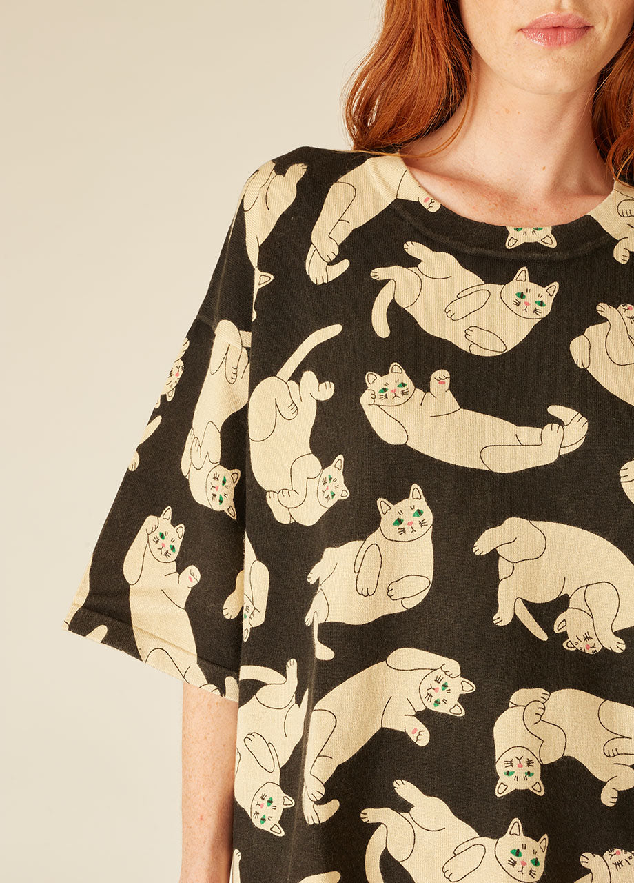 CATS SWEATER SHORT SLEEVE