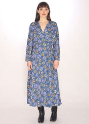 110137_LEAVES PRINTED LONG DRESS