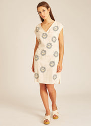 SUN EMB DRESS