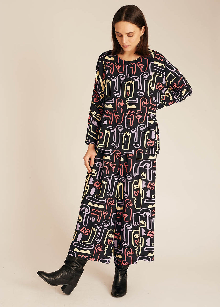 FACES PRINT CULOTTE