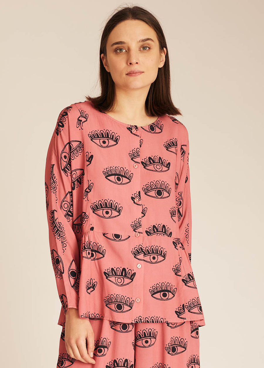EYE PRINT BLOUSE