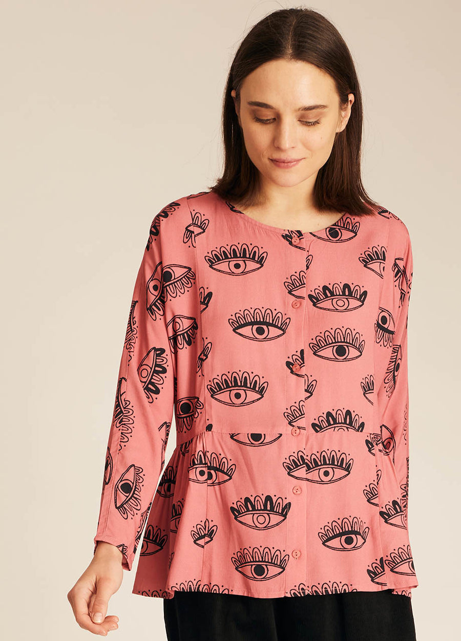 EYE PRINT BLOUSE