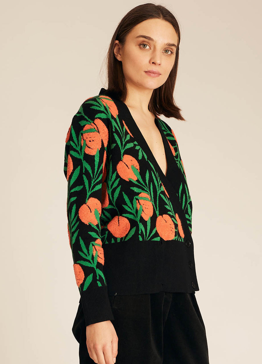 PEACHES CROSSED SWEATER