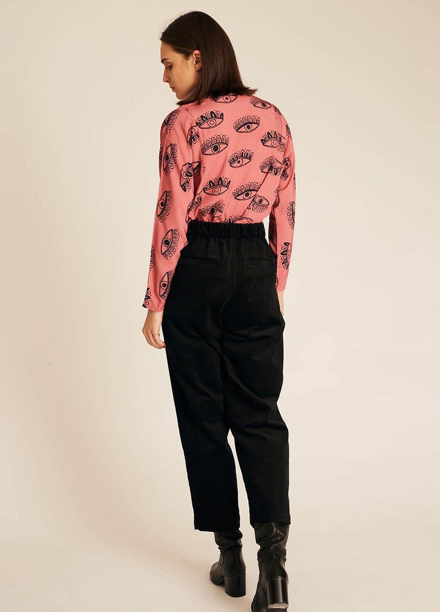 THIN CORDUROY TROUSER BLACK
