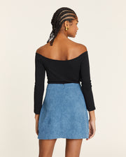 BODY CON FRUNCIDO NEGRO
