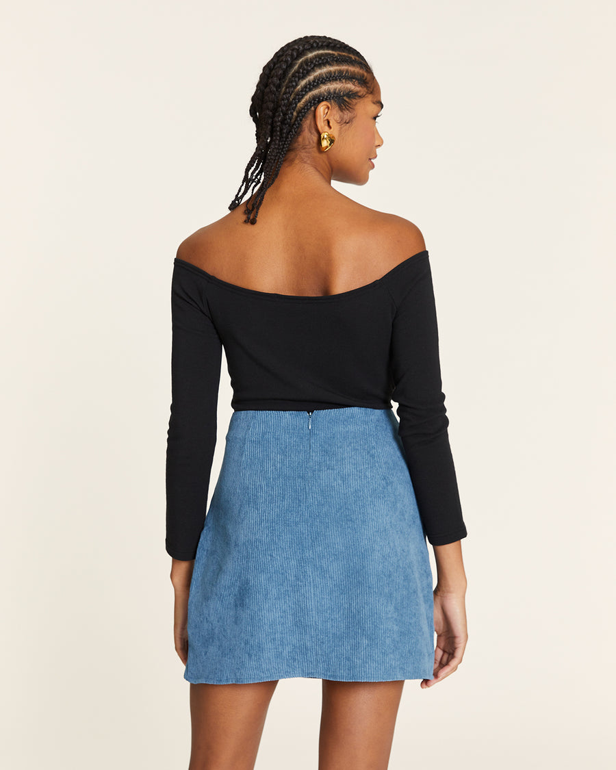 BODY CON FRUNCIDO NEGRO