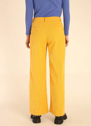 CORDUROY LONG TROUSERS YELLOW