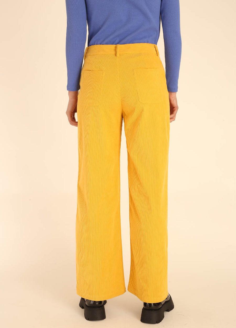 CORDUROY LONG TROUSERS YELLOW