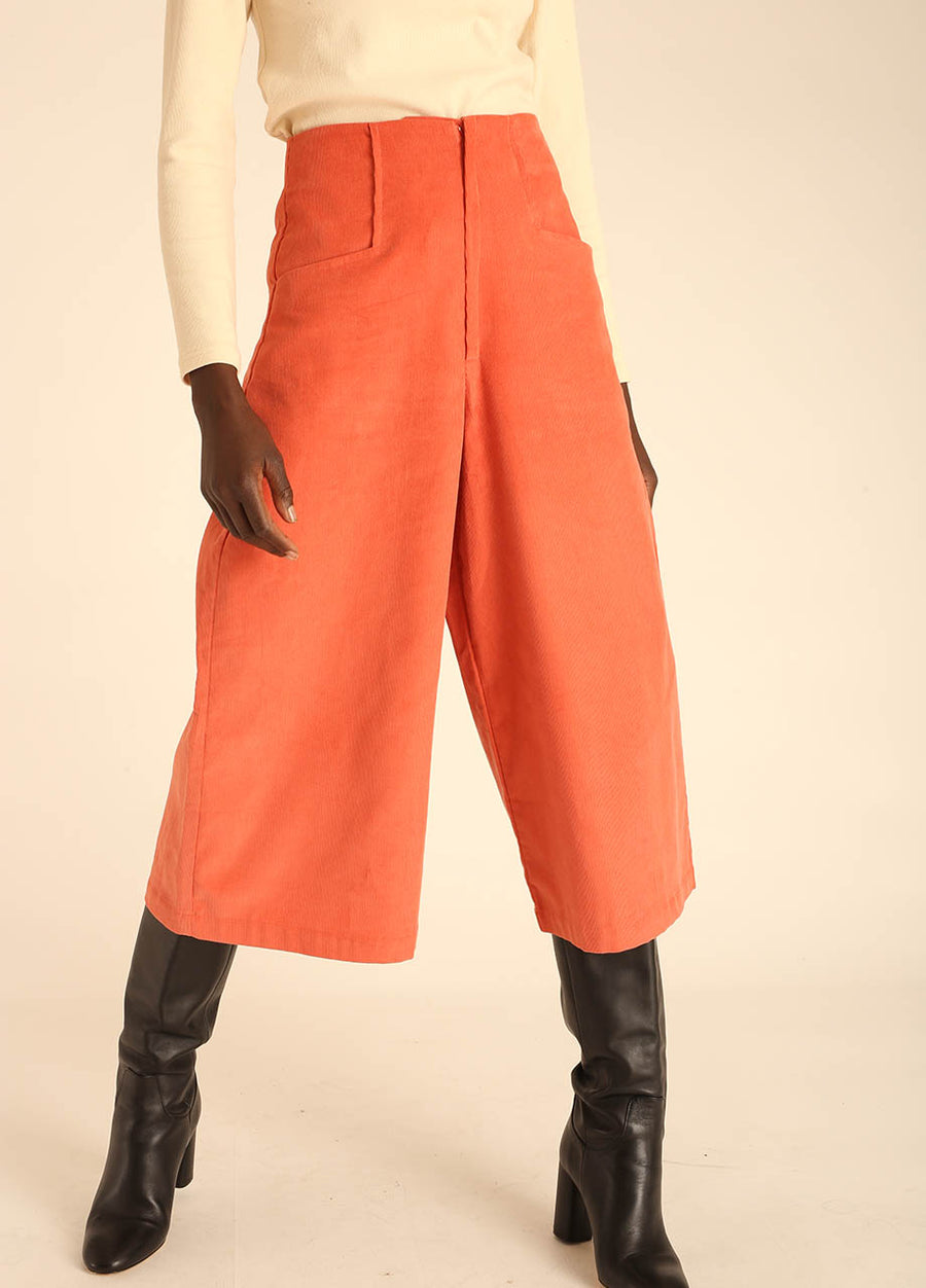 CORDUROY PEACH CULOTTE