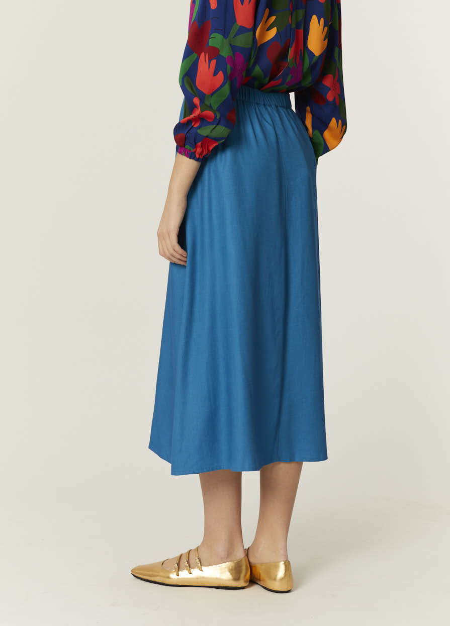FALDA ECOVERO AZUL