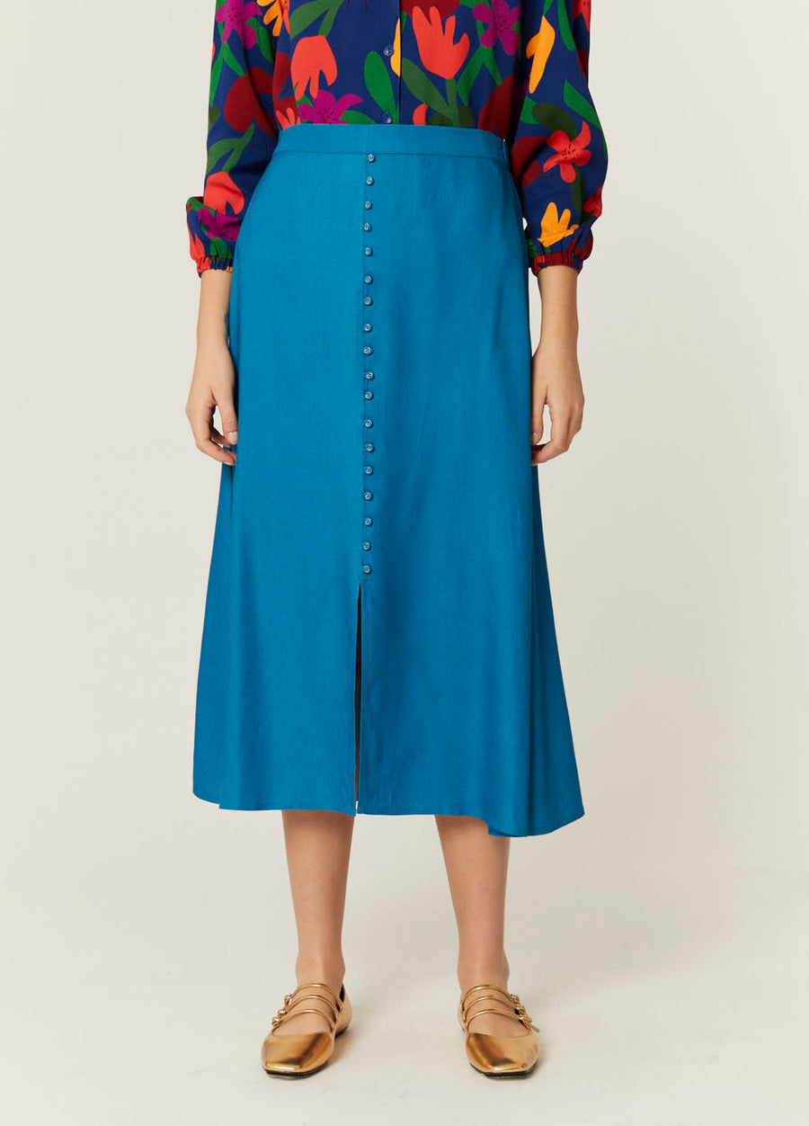 FALDA ECOVERO AZUL