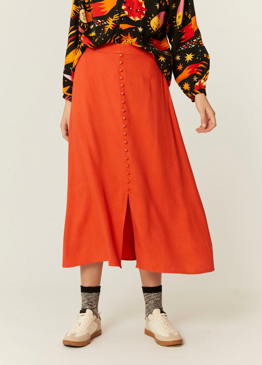FALDA ECOVERO ROJO