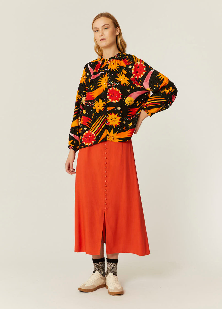 FALDA ECOVERO ROJO