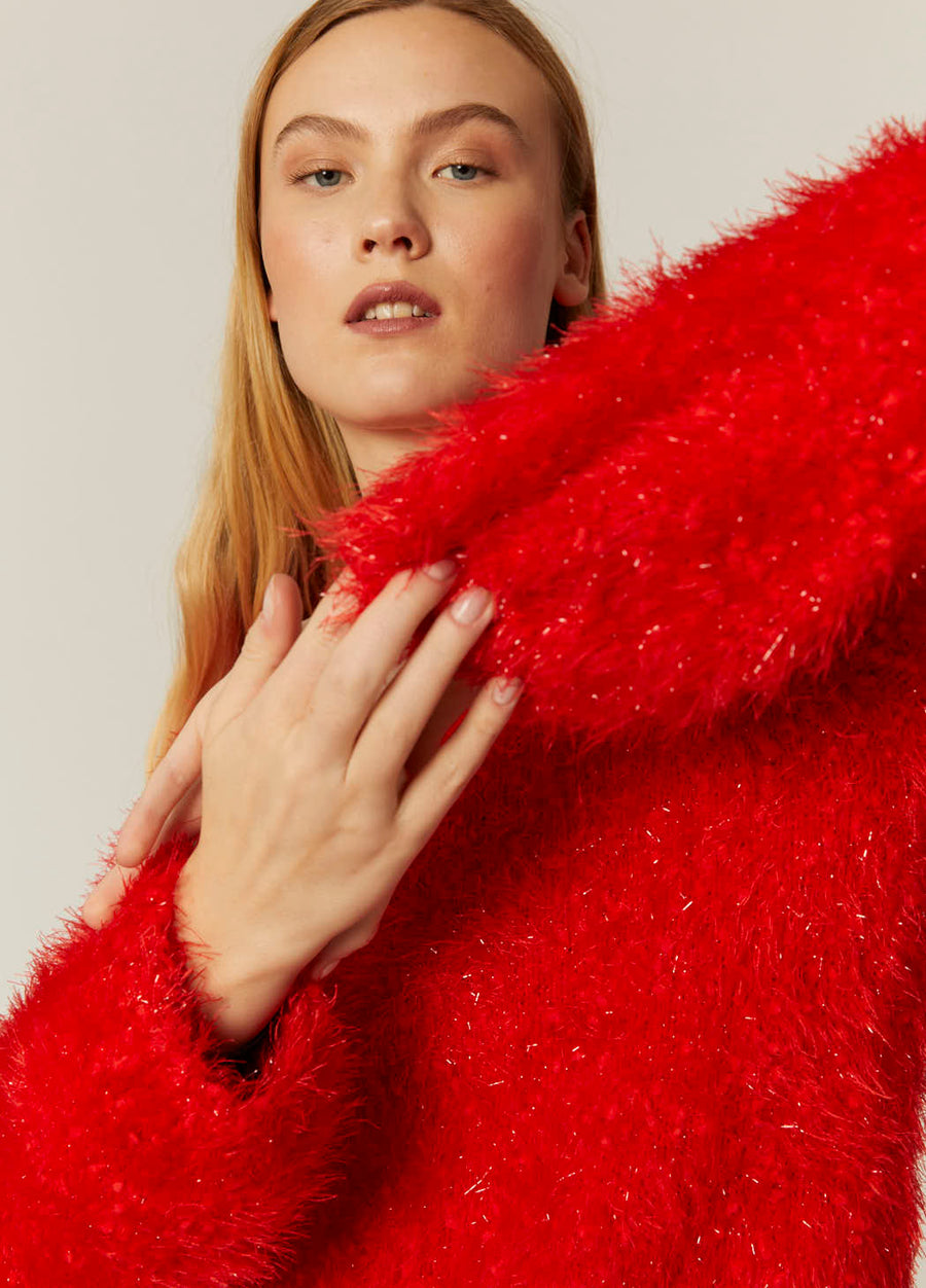 JERSEY LUREX ROJO