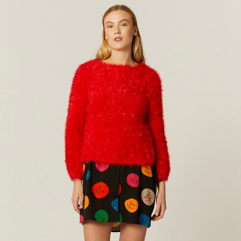 JERSEY LUREX ROJO