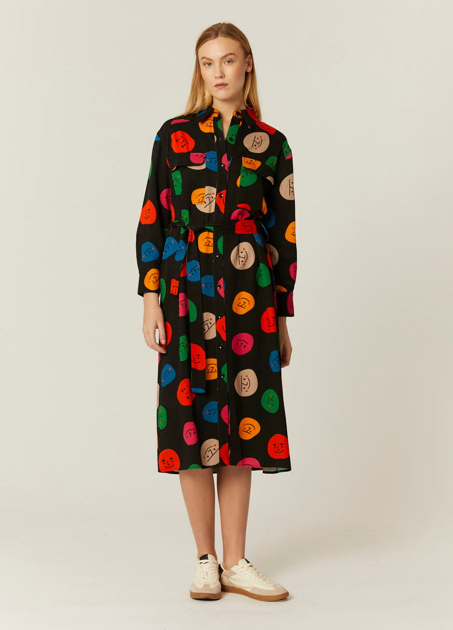 VESTIDO CAMISERO FACES