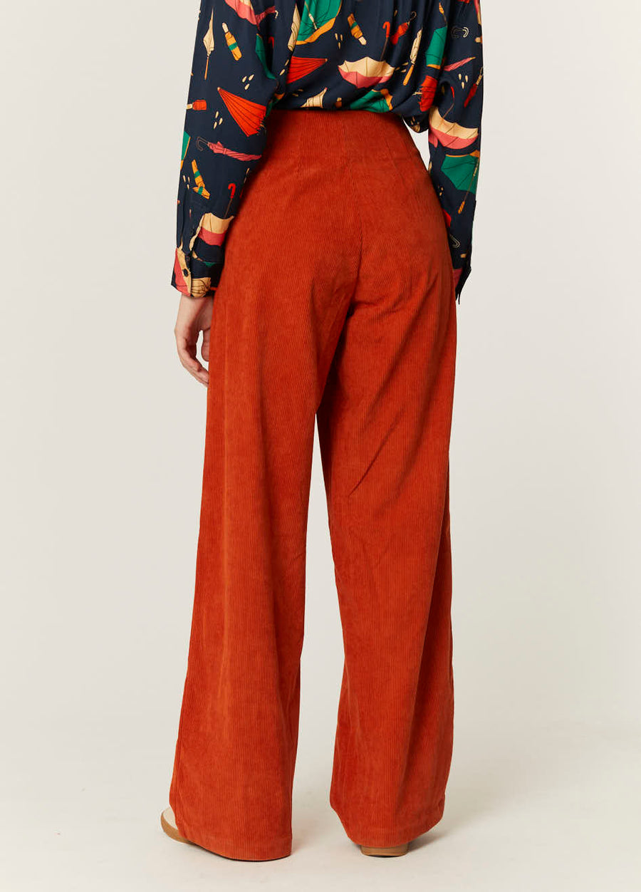 PANTALON PANA ROJO
