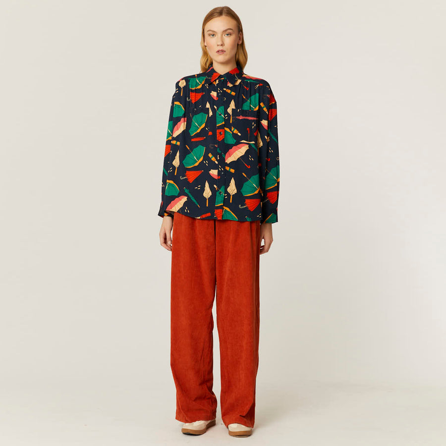 PANTALON PANA ROJO