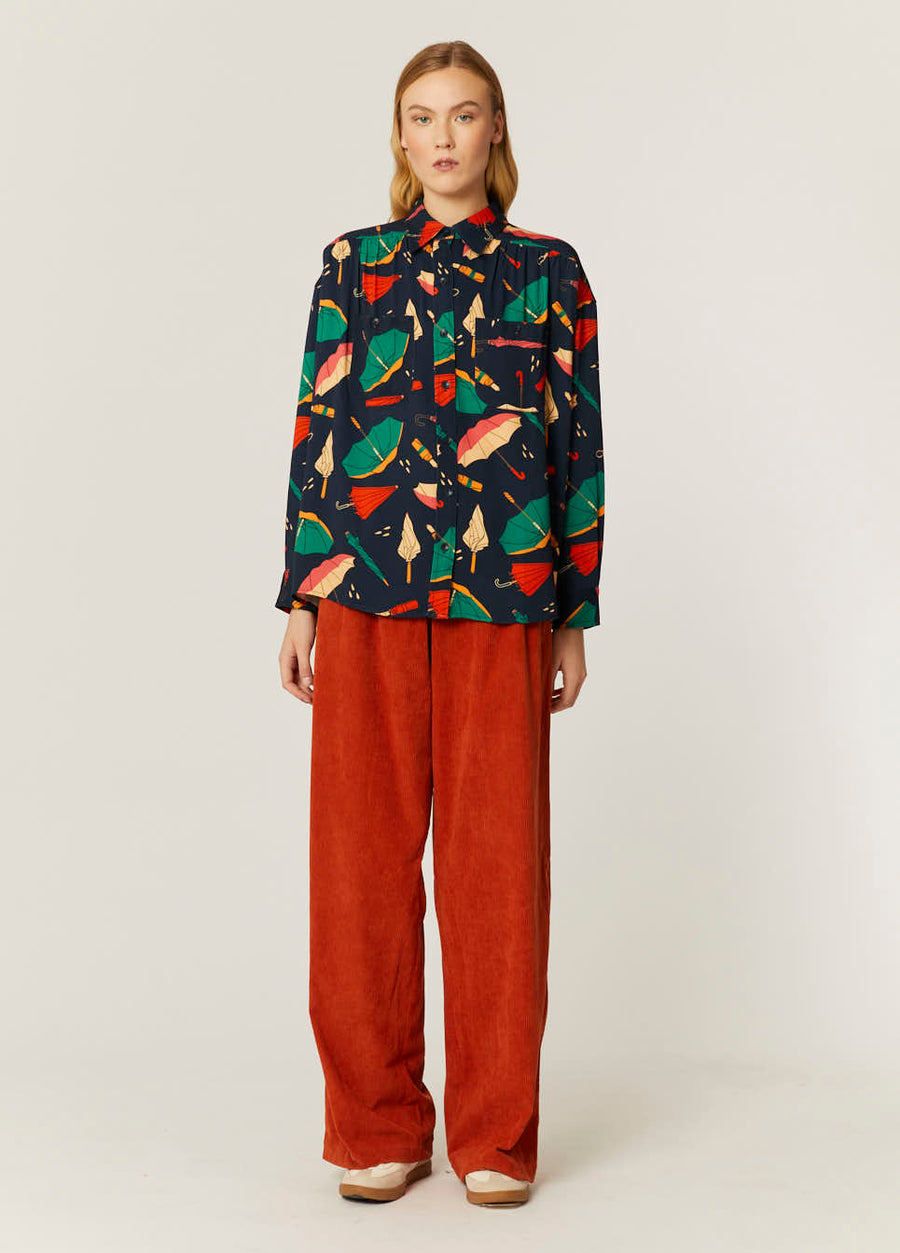 PANTALON PANA ROJO