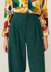 PANTALON PANA VERDE