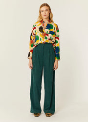 PANTALON PANA VERDE