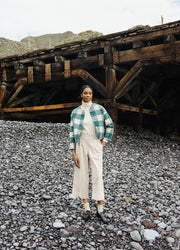 SQUARES JACKET GREEN