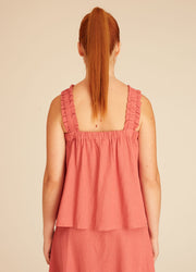 LINEN TOP PINK